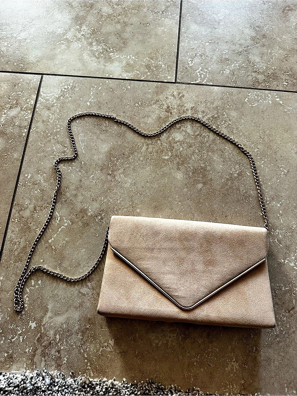 Envelope Crossbody Clutch in Brown